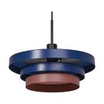 Ledvance LED Pendelleuchte Decor Layers Pendelleuchte Stahl Blau | Geeignet für 1x E27