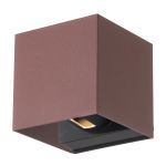 D'Lite Wandleuchte Nova Aluminium Rust Up & Down 4.9W 480lm - 830 Warmweiß | IP54 - Verstellbarer Abstrahlwinkel