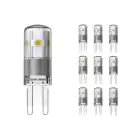 Mehrfachpackung 10x Noxion Bolt LED Capsule G9 1.9W 200lm - 827 Extra Warmweiß | Ersatz für 20W